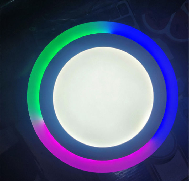 Wega%2012%20+%204%20watt%20LED%20RGB%20Round%20Panel%20Light%20Ceiling%20POP%20Down%20Indoor%20For%20Home%20Decor%20Lighting%20(Multi%20Color)%20-%20Image%204