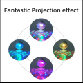 Rechargeable Disco Music Light Bluetooth Speaker  Master Dream Rotating Projection Lamp Color: Multicolor. 