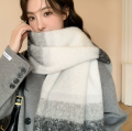 Pebbles Nepal Plaid Simple and Minimal Scarf for Women. 