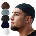 Winter Knitted Beanie Hat Turkish Muslim Men Women Prayer Hats Unisex Beanies Cap Warm Islamic Ramadan Men's Wrap Head Caps. 