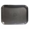 Set of 2 Big Size Melamine Serving Trays / Tray Platter Rectangular Shape 11x14 Inches Set of 2 (Black & White). 