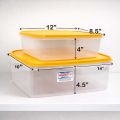 Multipurpose Plastic Storage Container Set Of 2 – Large Capacity Storage Boxes (10 Liters & 6.5 Liters) For Home, Kitchen, And Office. 