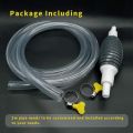 High Flow Gasoline Hand Pump, Oil suction pump, Portable Manual Car Pump for transfer Petrol, Diesel, Oil, Liquid, Water Fish Tank, with 2 Meter flexible Hose. 