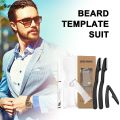Sutuiying Professional Beard Styling Template Adjustable Beard Shaping Fashion Kits Practical Men Shaving Tool Sets Non-slip Styling Tool. 