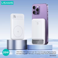 USAMS Magnetic Wireless  PowerBank 10000 mAh 15W Magsafe Battery Pack. 