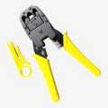 Professional Clamper 8P/RJ-45 and 6P/RJ-12, RJ-11 Ethernet Telephone Cable Crimp, Cut, and Strip Tool. 
