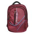 Maroon Solid Laptop Backpack. 