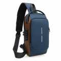 Multifunction PU Chest Bag One Side Bag With USB Charging Port and Password Lock for "' Unisex I Fashion Unisex Bag. 