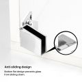 NAMUNY 4 Pack Glass Door Hinges Glass Cabinet Door Hinge Glass Wine Cabinet Hinge Glass Display Hinge. 