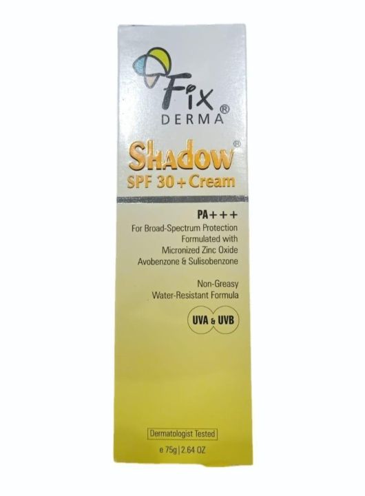 Fix Derma Shadow Spf 30+ Sunscreen Cream - 75Gm