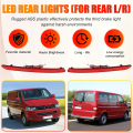 LED Rear Bumper Reflector Light Tail Signal Lamp for Transporter T5 2012 -2016 Red. 