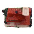 FORIDE 2X Cute Mini Resin House Miniature House Fairy Garden Landscape Home Garden Decoration Resin Crafts 4 Styles Random. 