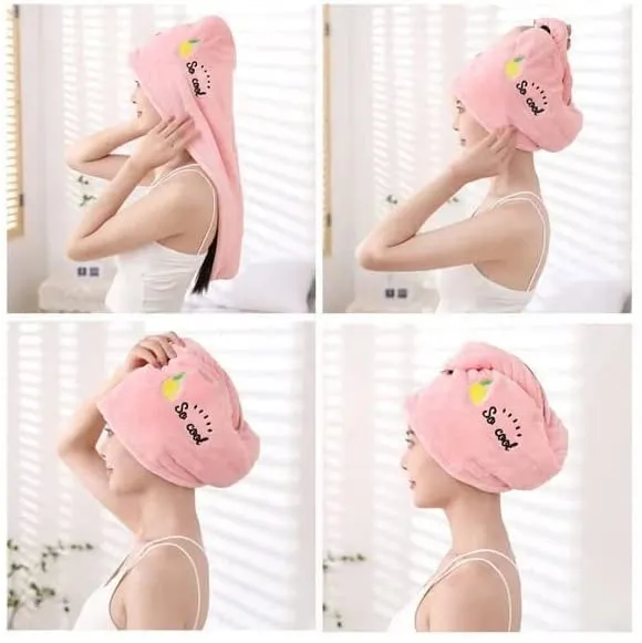 Coral%20Fleece%20Ladies%20Hair%20Towel%20Set,%20Soft%20Dry%20Hair%20Towel%20with%20Embroidery%20for%20Children%20and%20Women%20%7C%20Comfortable%20and%20Absorbent%20-%20Image%202