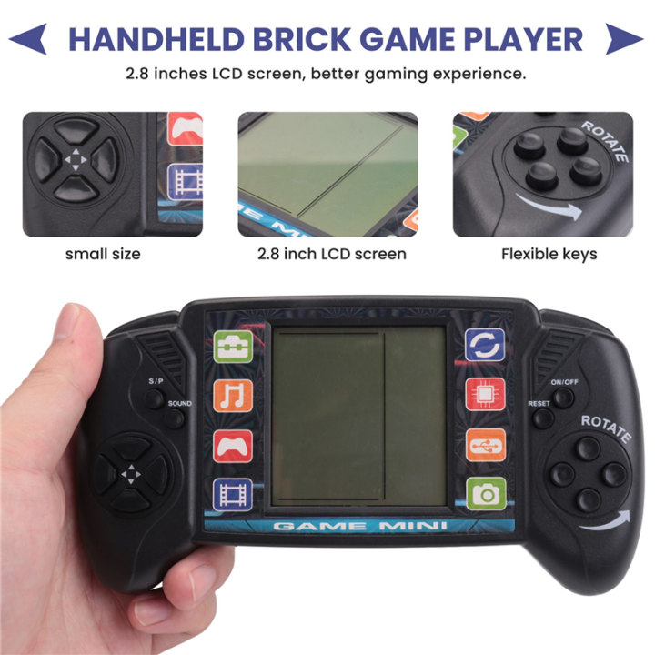 Fullhaodd%20Pocket%20Handheld%20Video%20Game%20Console%203.5in%20LCD%20Mini%20Portable%20Brick%20Game%20Player%20with%20Built-in%2023+26%20Games%20(Black)%20-%20Image%206