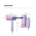 DISICHEN MIni Folding Hairdryer 220V-240V 750W with ing Bag Hot Air Anion Hair Care for Home Travel Hair Dryer Blow Drier Portable Luxury. 