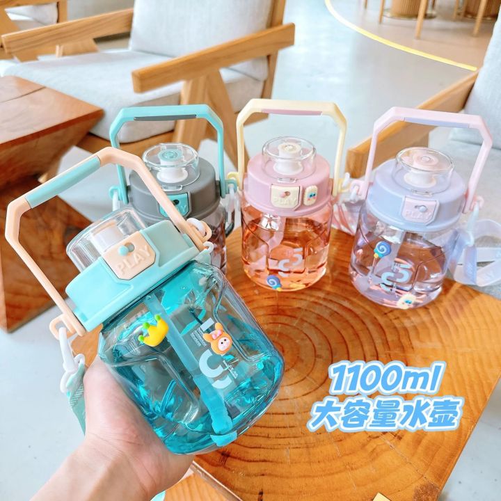 Cute%20Kids%20Water%20Bottle%20For%20School%20Summer%20Large%20Capacity%20Sport%20Straw%20Big%20Belly%20Cup%20Transparent%20Plastic%20Drinkware%20Bottles%20-%20Image%202