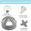 JAERBEE Elderly Protective Helmet, Safety Helmet Adjustable Breathable Seniors Fall Prevention Heads Protection Cap Gray. 
