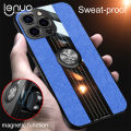 Lenuo For iPhone 13 Pro Max Case Luxury Bracket Ring Phone Case Soft TPU Leather Back Cover. 