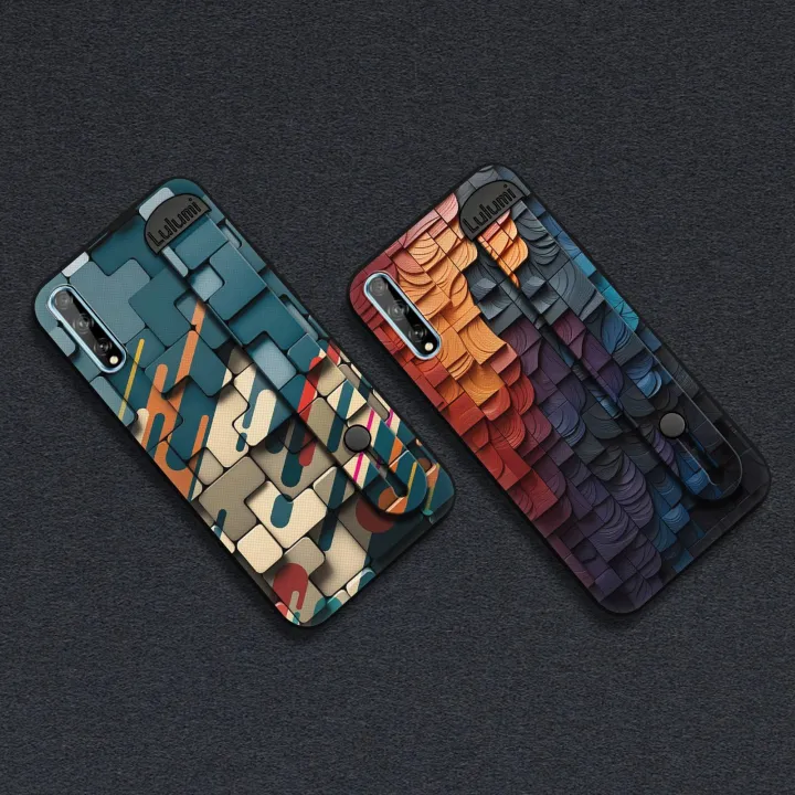 Kickstand%20Protective%20Phone%20Case%20For%20Huawei%20Enjoy%2010s/Y8P/P%20Smart%20S%20Wrist%20Strap%20Durable%20Fashion%20Design%20Geometry%20Wristband%20-%20Image%204