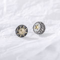 【Exclusive Offer】Sun Moon Star Earrings Tassel Men's Retro All-match Accessories Personalized Niche Design 2024 New High-end Jewelry. 