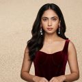 The Diva Box Chinese Red Series Bow Tassel Earrings – Silver Needle Zircon & Pearl Chain Pendant Dangles for Women. 