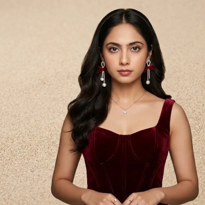 The%20Diva%20Box%20Chinese%20Red%20Series%20Bow%20Tassel%20Earrings%20%E2%80%93%20Silver%20Needle%20Zircon%20&%20Pearl%20Chain%20Pendant%20Dangles%20for%20Women%20-%20Image%202