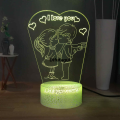 Difutagui Gift Romantic Wife Lamp Cartoon Table Lamp 3D7 [802e9a44RGB Luxury Colorful Cute Lovers Kiss Sweet LED Girl Mini Light Gifted. 
