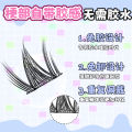 Glue-Free Sweet Cat False Eyelashes Single Cluster Segment Beginner Natural Imitation Light Makeup Dense Long Manga Style. 