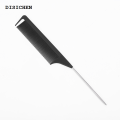 DISICHEN 【2025 Version】 1PCs 220x28x4mm Black Fine-tooth Metal Pin Anti-static Hair Style Rat Tail Comb Hairdressers Hair Styling Tool For Beauty New. 