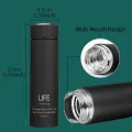 Thermos - Double Wall Vacuum Insulated Stainless Steel Travel Water Vacuum Bottle Flask Sipper - Hot and Cold 12 Hours. 