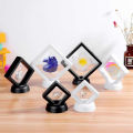 Square 3D Floating Jewelry Display Frame Holder Box Case w/ Stand Mystic. 