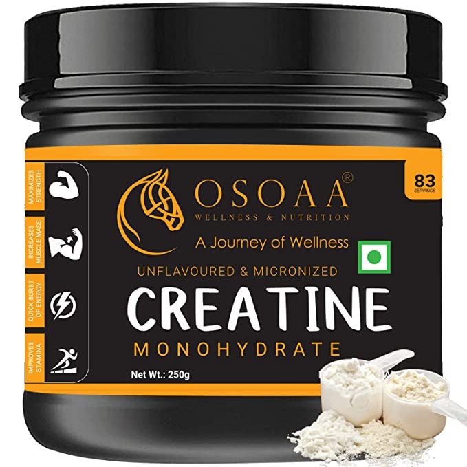 OSOAA Micronized Creatine Monohydrate - (250 gm, 83 Servings)