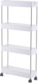 4 Layer Slim Storage Moving Rack Shelf Kitchen Home Bedroom Bathroom Organizer Trolley. 