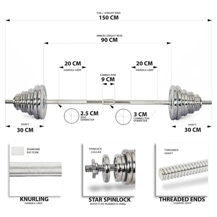 York%2050kg%20Chrome%20Dumbbell%20Set%20Adjustable%20Dumbbell%20Set%2050%20kg%20Chrome%20Coated%20with%20a%20Briefcase%20Pack%2050%20kg%20Set%20Dumbell%20-%20Image%209