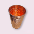 Pure Copper Glass Hammered 4.8 inch/12 cm (350 ml - 400ml). 