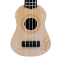 Beige Kids Classical Ukulele Guitar Toy Early Education Small Guitar Supplies Adjustable. 