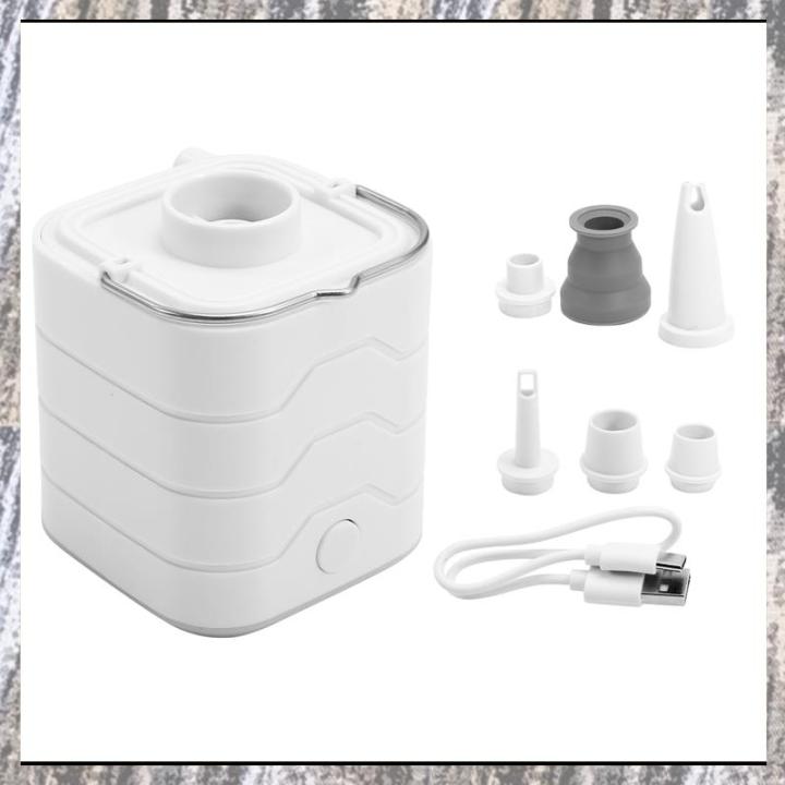 Portable Mini Electric Air Pump for Inflatables USB Rechargeable Air Mattress Inflator for Sleeping Pad Camping Mattres