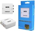 Mini HD video box 1080P HDMI To AV converter. 