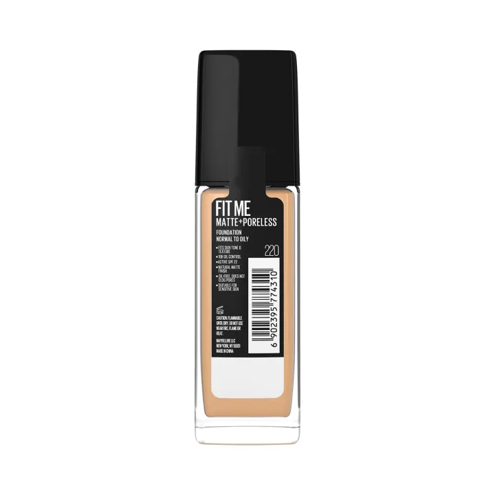 Maybelline Fit Me Matte & Poreless Foundation Shade 220 30ml