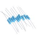 10 PC resistor 100 ohm 1 W fixed film, metal oxide blue. 