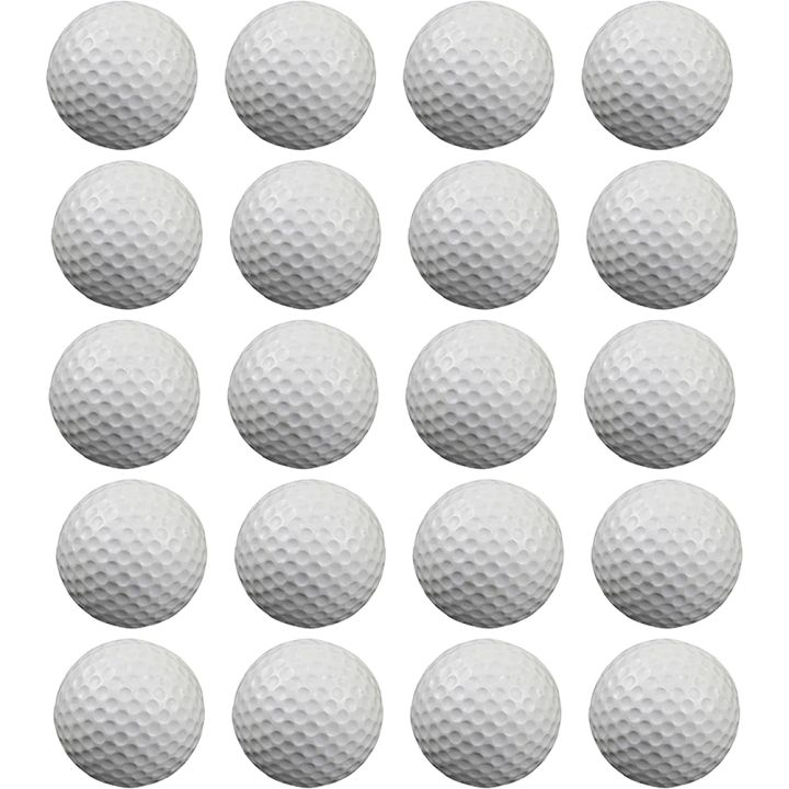 20 Pcs Air Golf Practice Balls,Foam Ball,Golf Training Indoor and Outdoor, for Backyard Hitting Mat,White