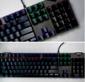 Track Tk 188 Mechanical Gaming Keyboard Blue Switch Running Light Rollover. 