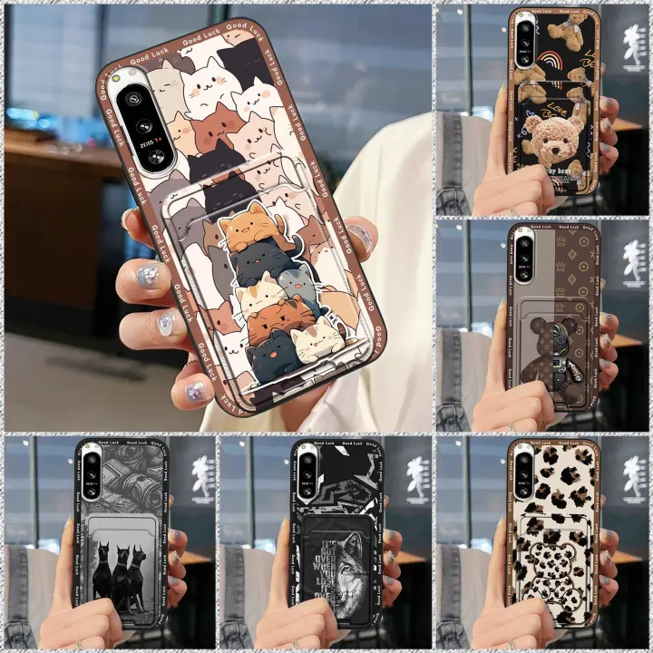 Card%20bag%20TPU%20Phone%20Case%20For%20Sony%20Xperia5%20IV%20Back%20Cover%20Dirt-resistant%20Waterproof%20Cartoon%20Anti-knock%20Graffiti%20Shockproof%20-%20Image%204