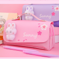 Durable Pencil Bag Multipurpose Waterproof Cute Stationery Pouch Aesthetic Portable Decompression  for Students Girls Classroom Art Supplies Organization. 