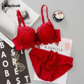 Ring bra wedding dress side collection gathering bra ladies underwear bunro Bargain price ✿❅▦ this next year big red suit small portable bride strip steel. 