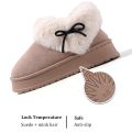 Fluffy Anti-freeze Plush Snow Boots Warm Thick Soles Flat Boot Non-slip Soft Outdoor Shoes for Winter. 