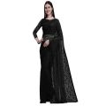 Black Self Design Bollywood Net Saree For Women | Attractive And Fashionable |. 