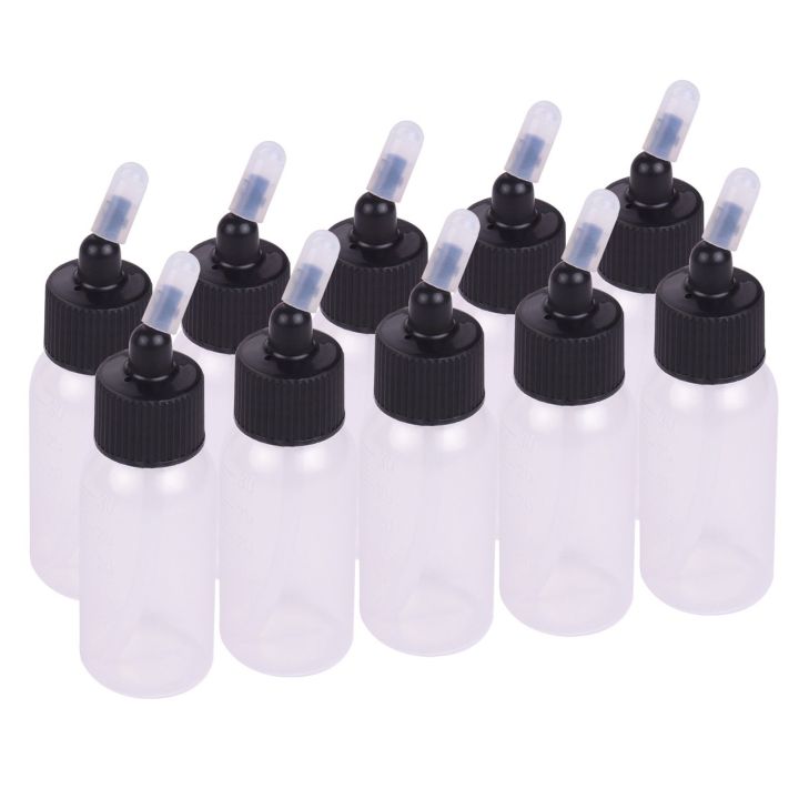 Aibecy Box of 10each 1.2Ounce(35cc) Airbrush Paint Bottles Jars Pots