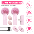 New Wireless Lavalier Microphone Portable Audio Video Recording Mini Microphone for PC Camera Live Gaming Phone. 