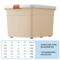 Thickened plastic storage box for clothes, king size storage box, sorting box, large capacity car household box with lid. 